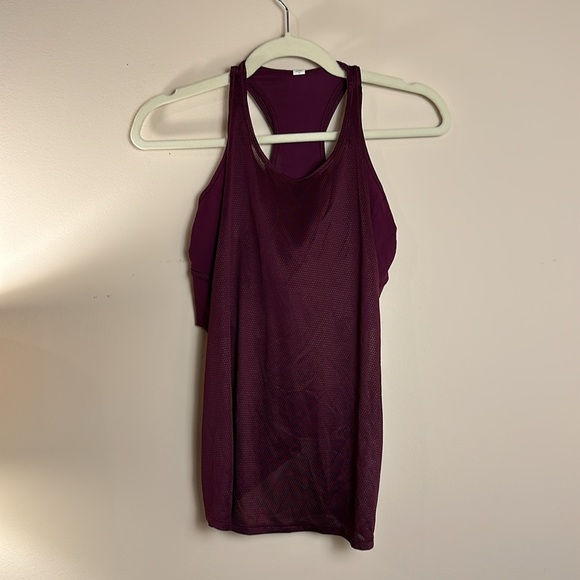 *SOLD* 💛 Lululemon Layered Tank Purple & Gold Accents - Picture 2 of 7